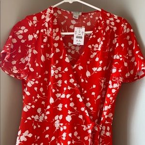 Orange/red J Crew Dress